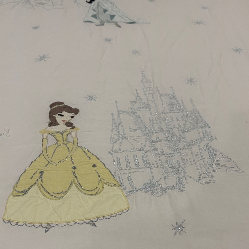 POTTERY BARN KIDS DISNEY Princess-Themed Light Pink Bedding Set - Picture 4 of 16